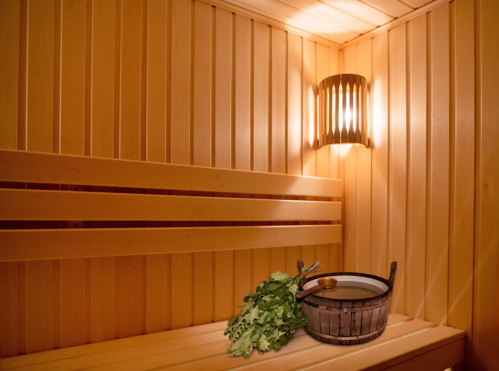 Sauna é um espaço prático